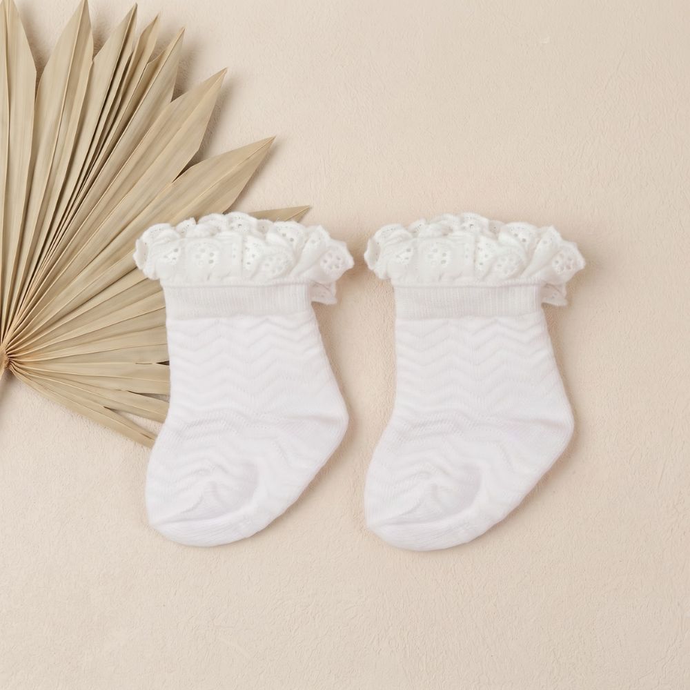 Frilly Lace Socks for Baby Girls