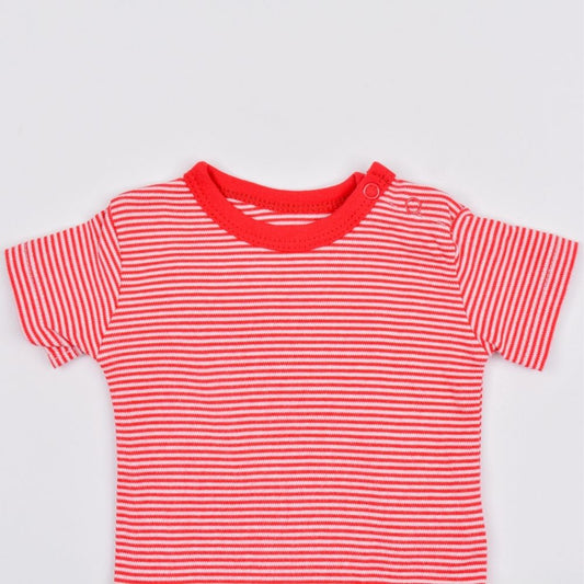 Red Stripe Baby Cotton Summer Onesies 0 - 3 Month