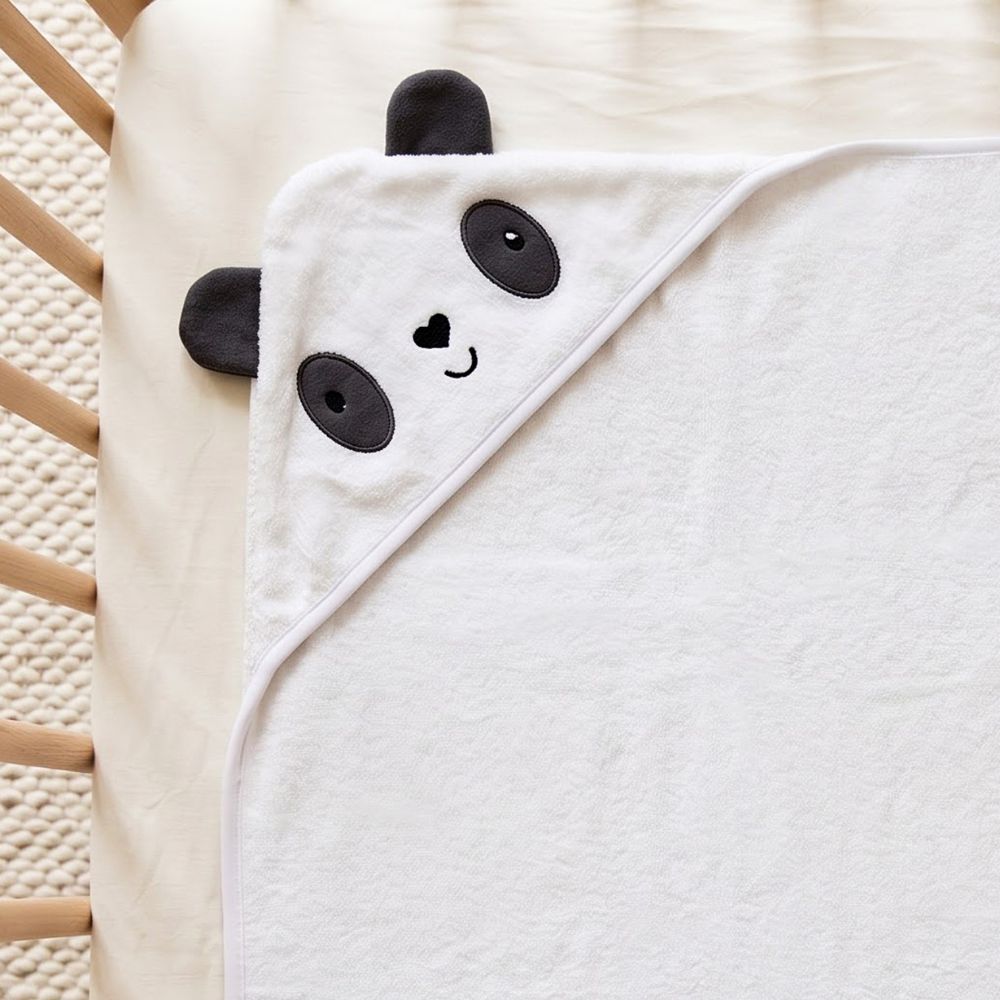 Panda Hooded Bath Towel for Kids