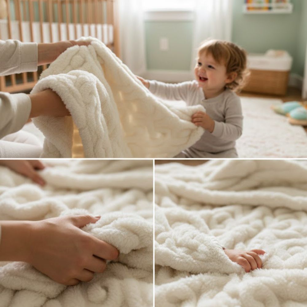 3D Twisted Texture Fleece Blanket