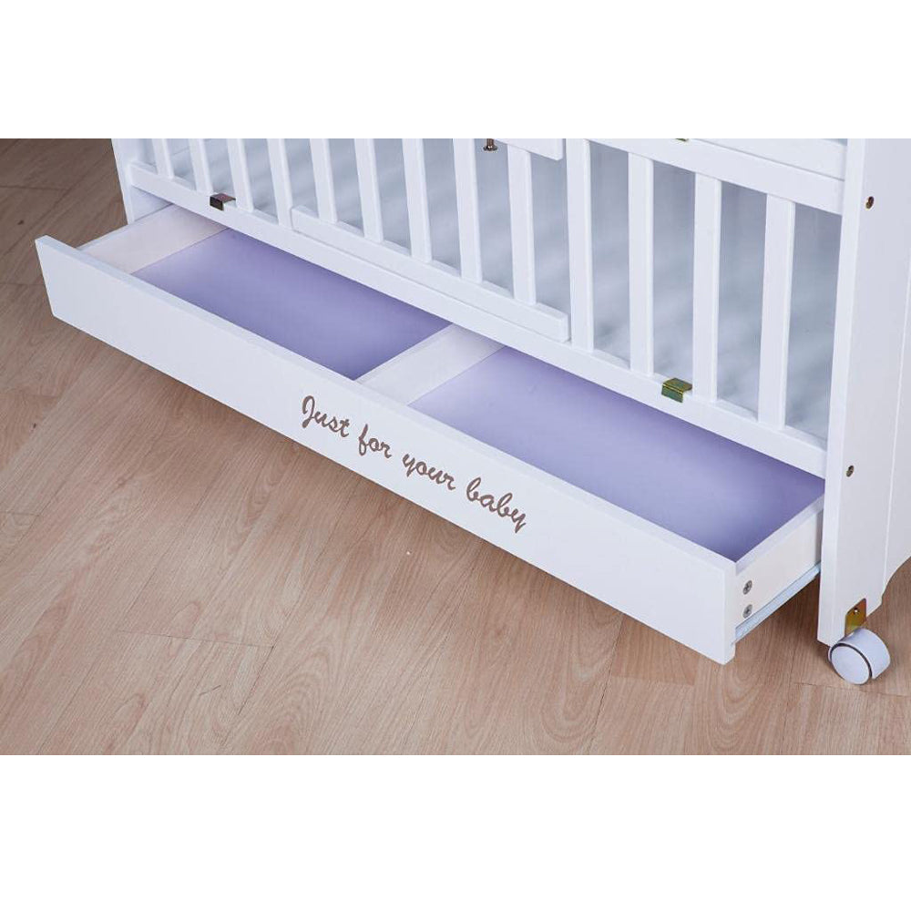 White Wooden Cot