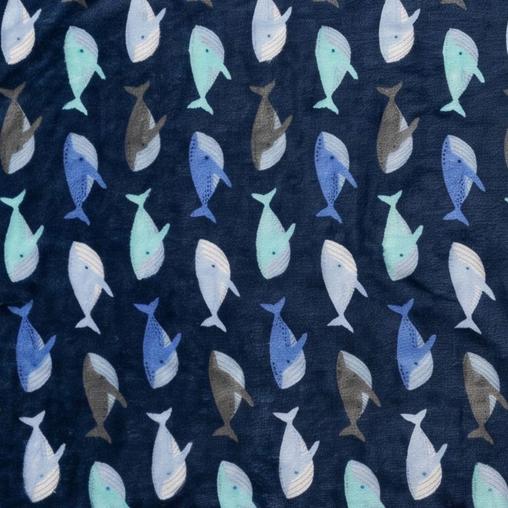 Whale Plush Blanket for Babies