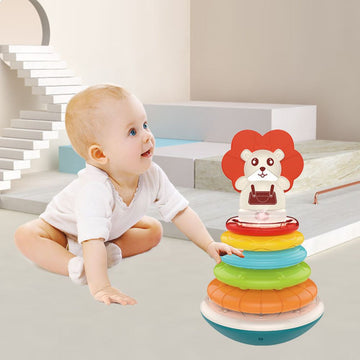 Musical Stacking Rings Toy For Early Education Of Kids Baby