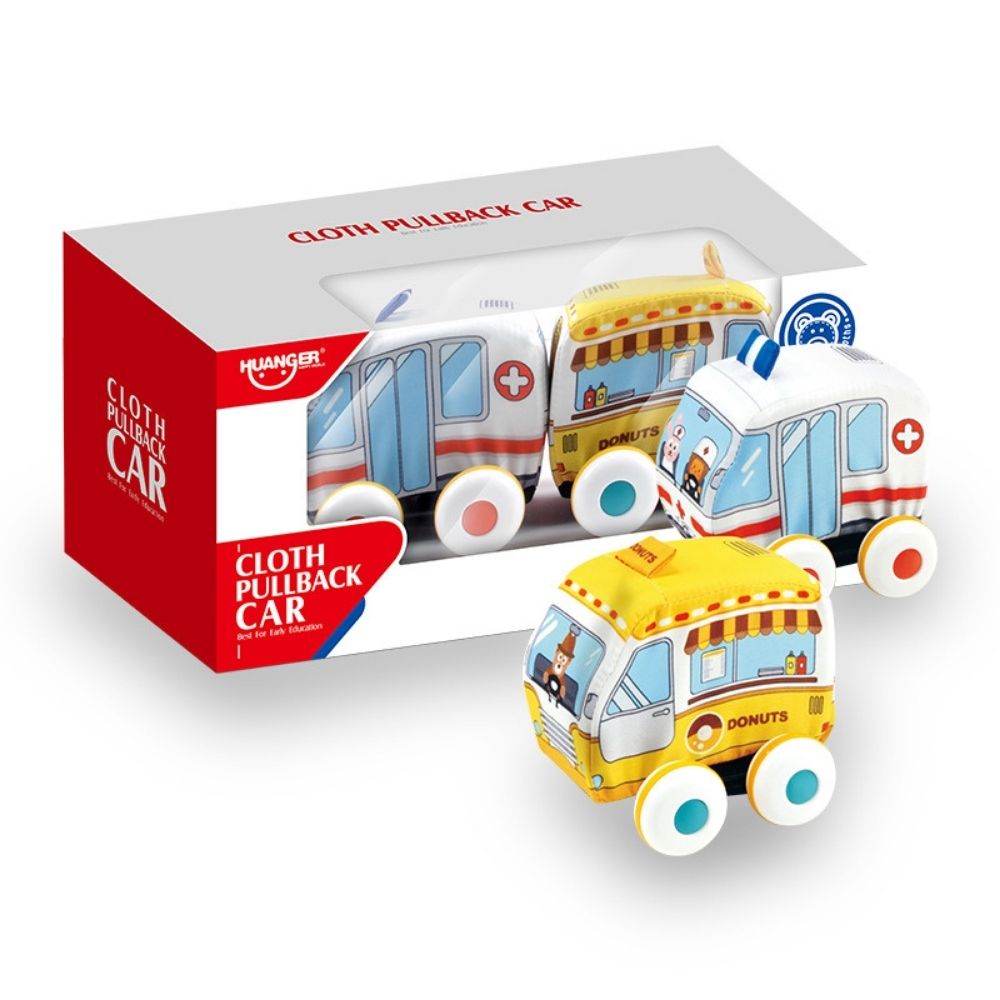 Cloth Pullback Car Toys Set Of 2