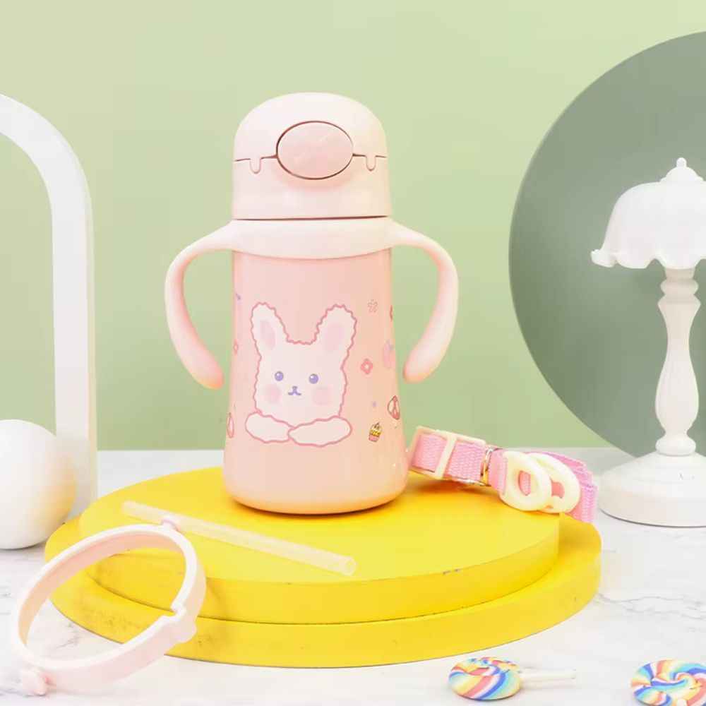 Kids Cartoon Stainless Steel Insulated Sipper Bottle