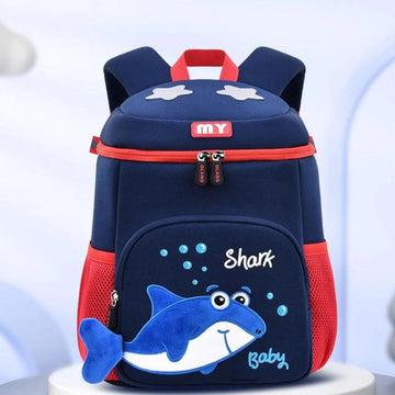 Shark Print School Bag Backpack