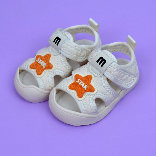 Flexible Flat Soft Star Sandals For Babys