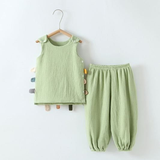 Sleeveless Co-Ord Set For Girls