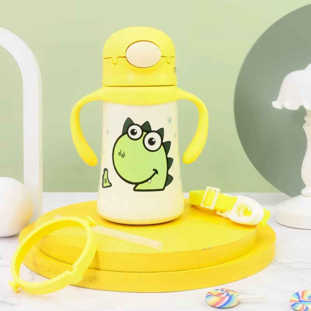 Kids Cartoon Stainless Steel Insulated Sipper Bottle