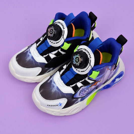 Easy Fastener Colorful Trendy Sneaker Fashionable Led Light Shoes For Kids