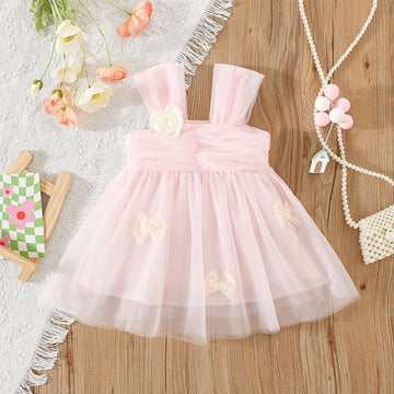 Soft layered Tulle Sleeveless Fluffy Frock