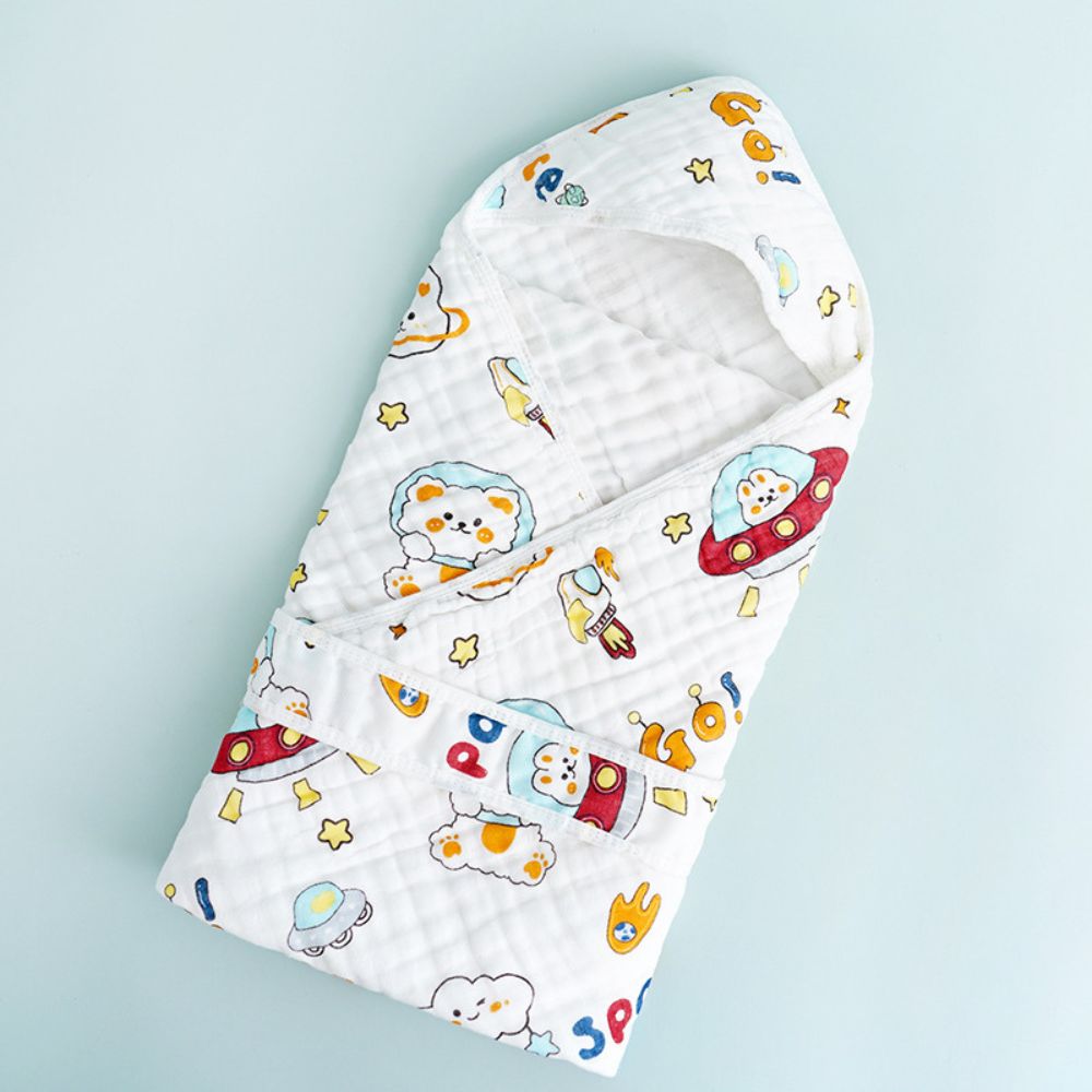 Space Print Wrapper Hood for Kids - 4 Layer & 6 Layer