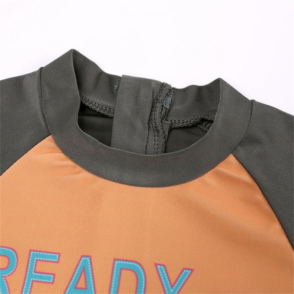 Kids Dinosaur Rash Guard Swimsuit Set