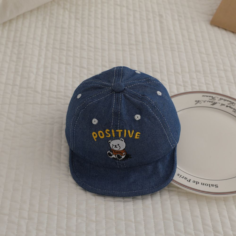 Denim Positive Print Baseball Cap - 2 To 5 Years