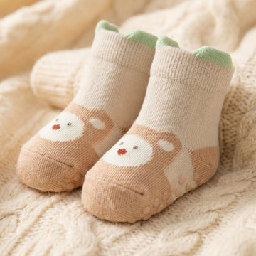 Cartoon Bear Design Baby Ankle Socks