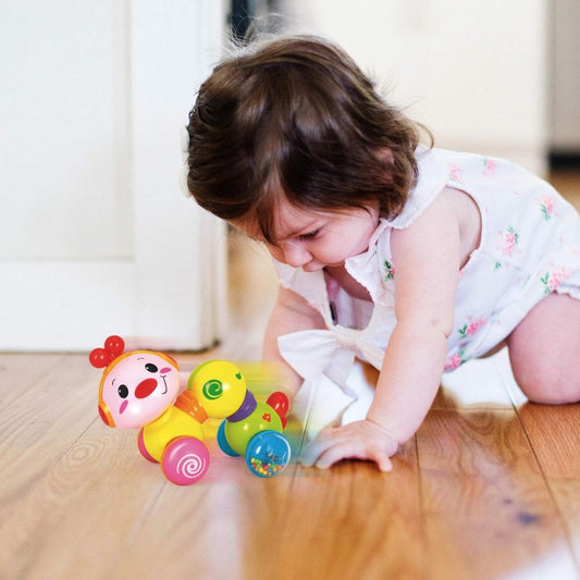 Happy Wiggle Worm Press And Release Toys  For 6 Month+ Baby