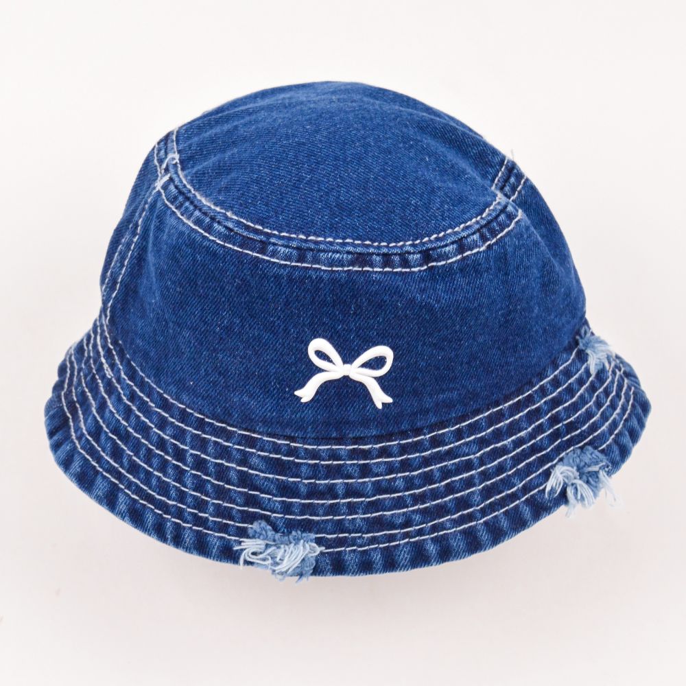 Stylish Trending Denim Jeans Bucket Hat Free Size For Kids