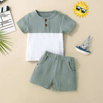 Boys Casual Half Sleeve T-Shirt & Shorts Set