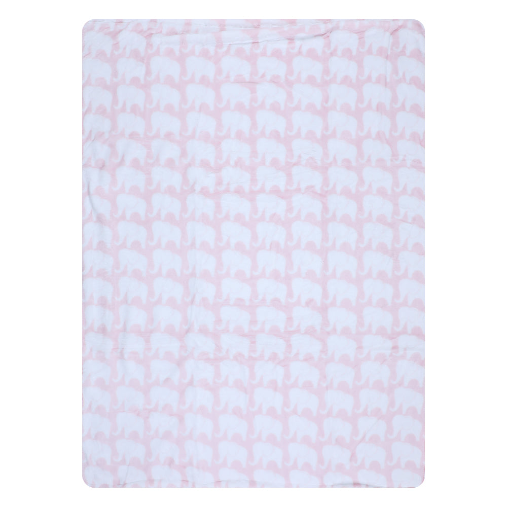 Super Soft All Season Blanket Elephant Print For Baby