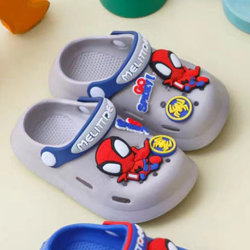 Super Hero Spiderman Kids Crocs For Toddlers