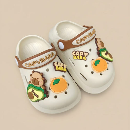 Capybara-Themed Children's Clogs