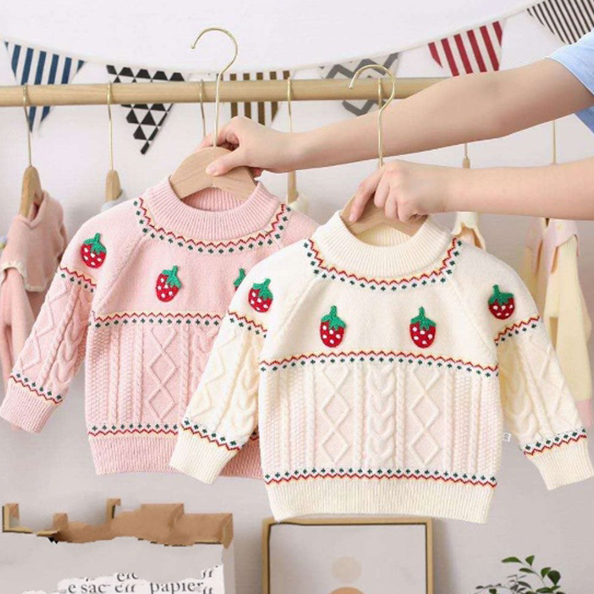 Strawberry Sweater for Girls