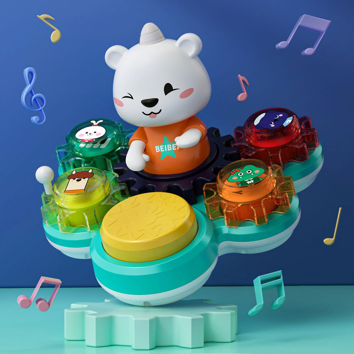 Bear Rhythm Drum Musical Toys