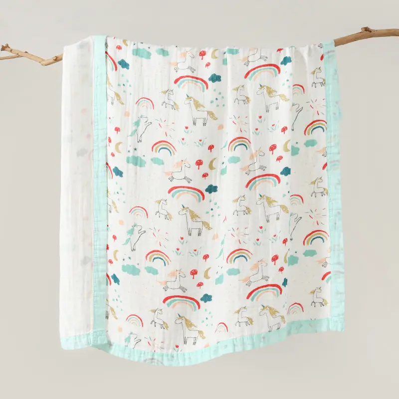 Soft Ultra Muslin Cotton Baby Blanket