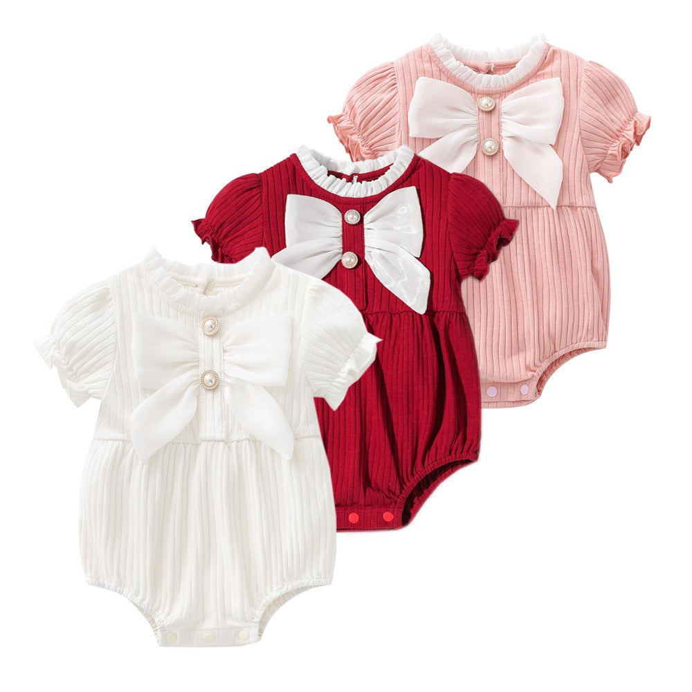 Short Sleeve Cotton Baby Romper