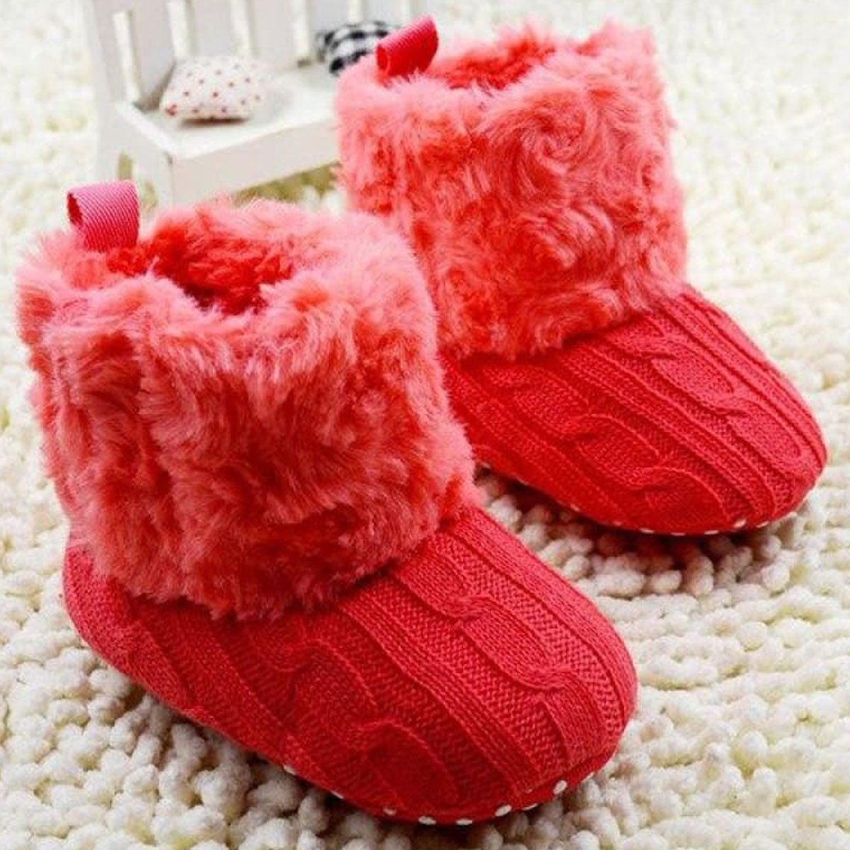 Bowknot Knitted Warm Booties