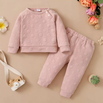Full Sleeves Spring Polka Dot Co-ord Set / Tracksuit