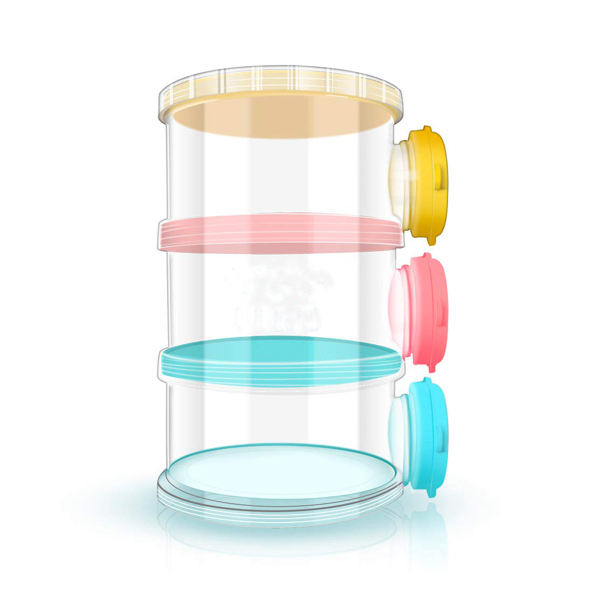 3 Layered Milk Powder Container
