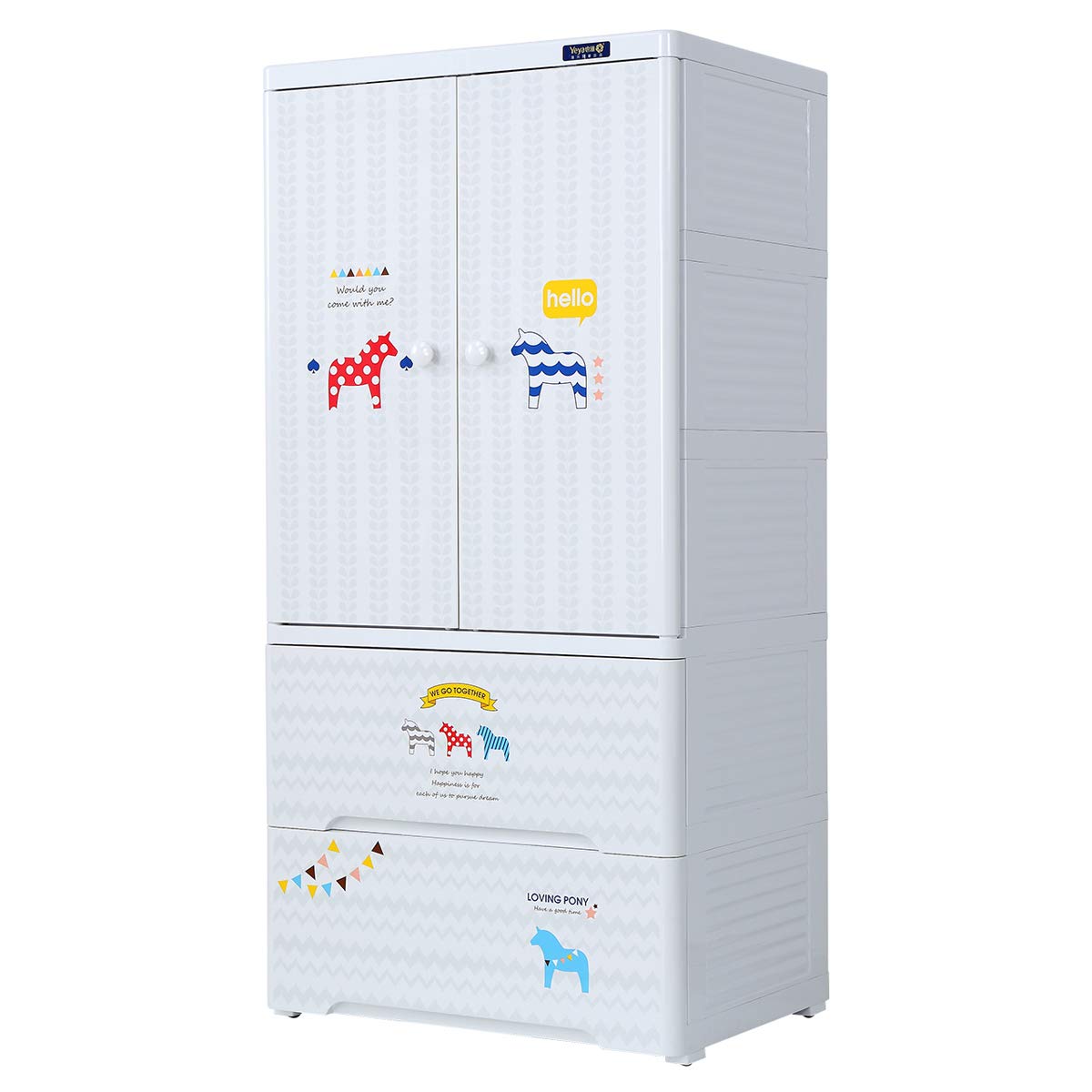 5 Layer Thickened Fibre Plastic Cupboard, Storage Drawers