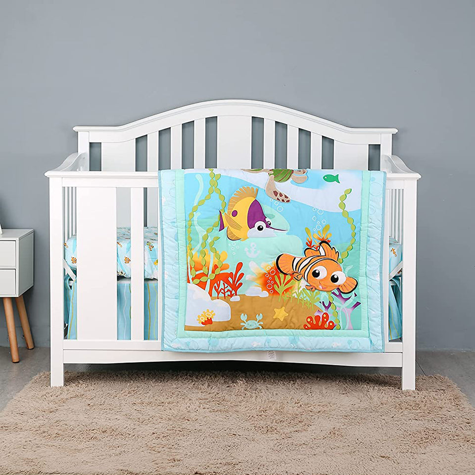 Cotton Crib Bedding Set/ Cot Set - Pack of 7