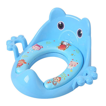 Soft Padded Potty Seat with Handle and Back Support