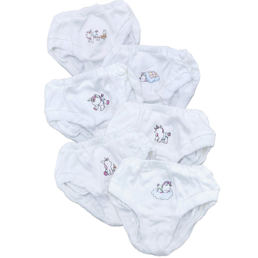 White Panties Set of 6 for Babies
