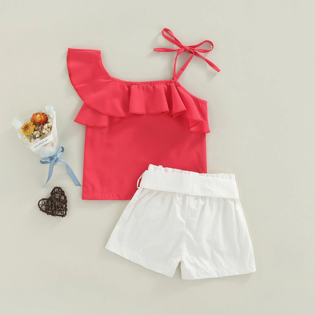 Off Shoulder Top with Shorts Set