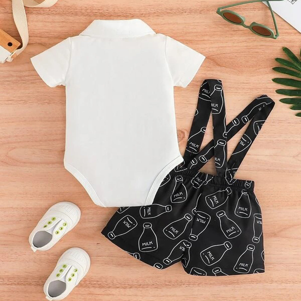 Suspender Dungaree with Bow Tie