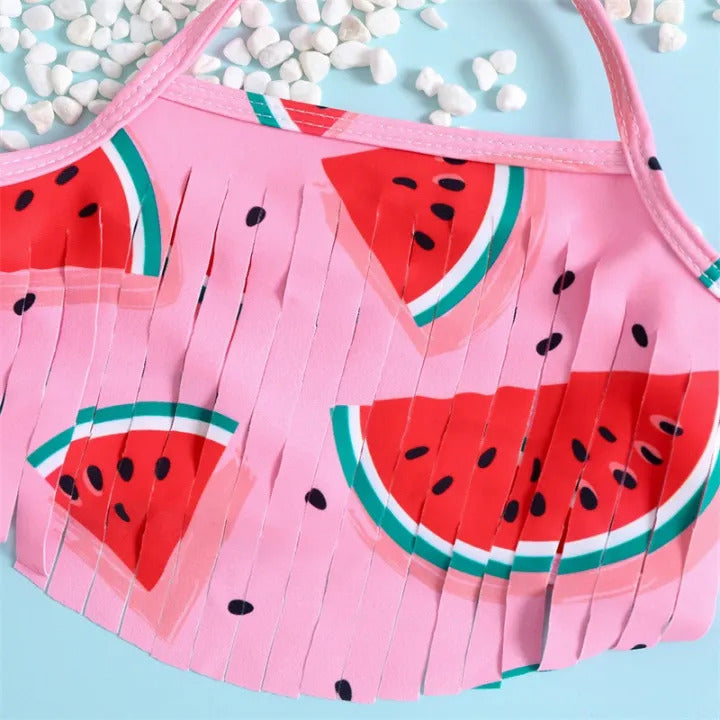 Watermelon Two Piece Swimsuit With Headband