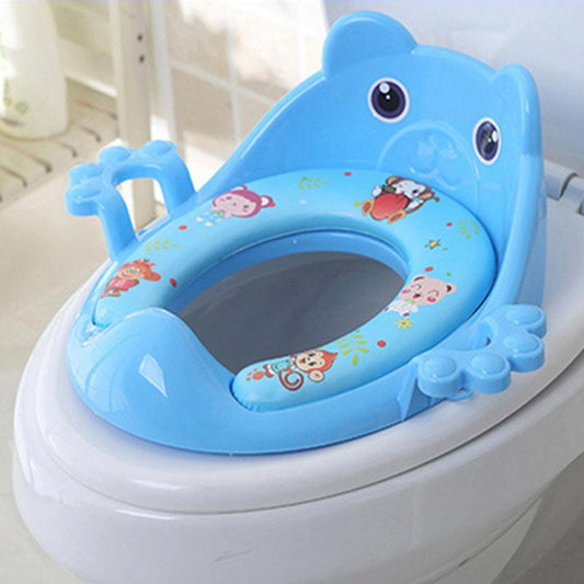Soft Padded Potty Seat with Handle and Back Support