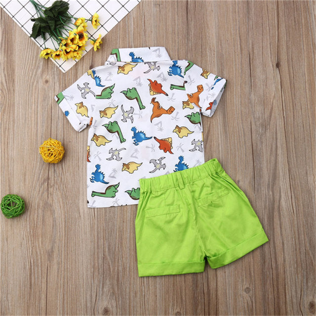Stylish Dino Half Shirt and Short Set