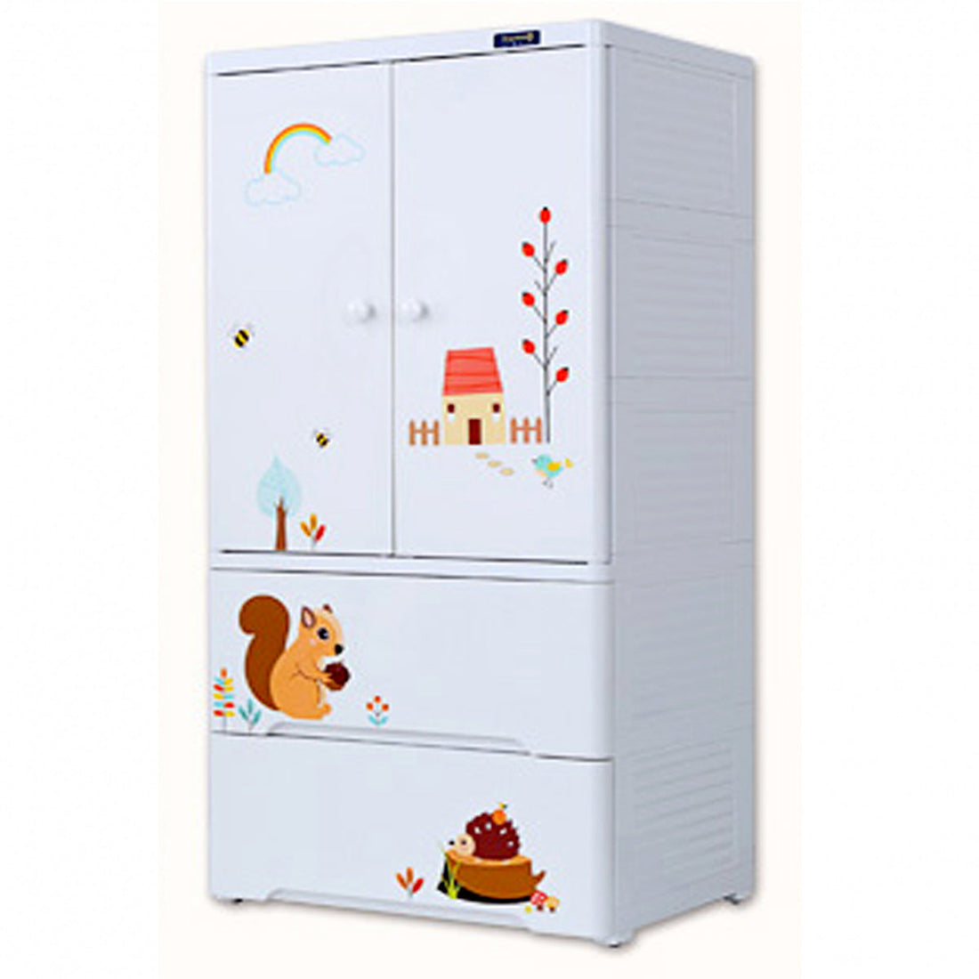 5 Layer Thickened Fibre Plastic Cupboard, Storage Drawers Almirah