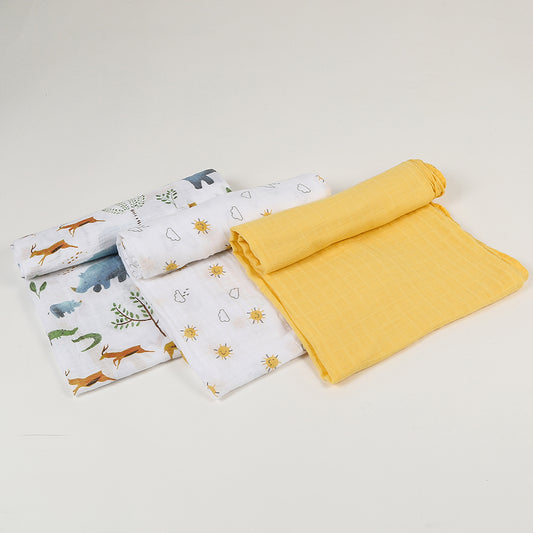 Muslin Swaddle for Babies - Pack of 3