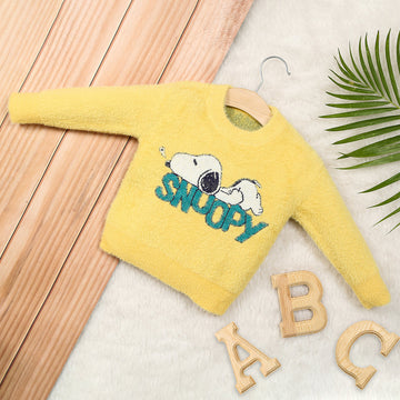 Long-sleeve Solid Fluffy Fleece Sweater