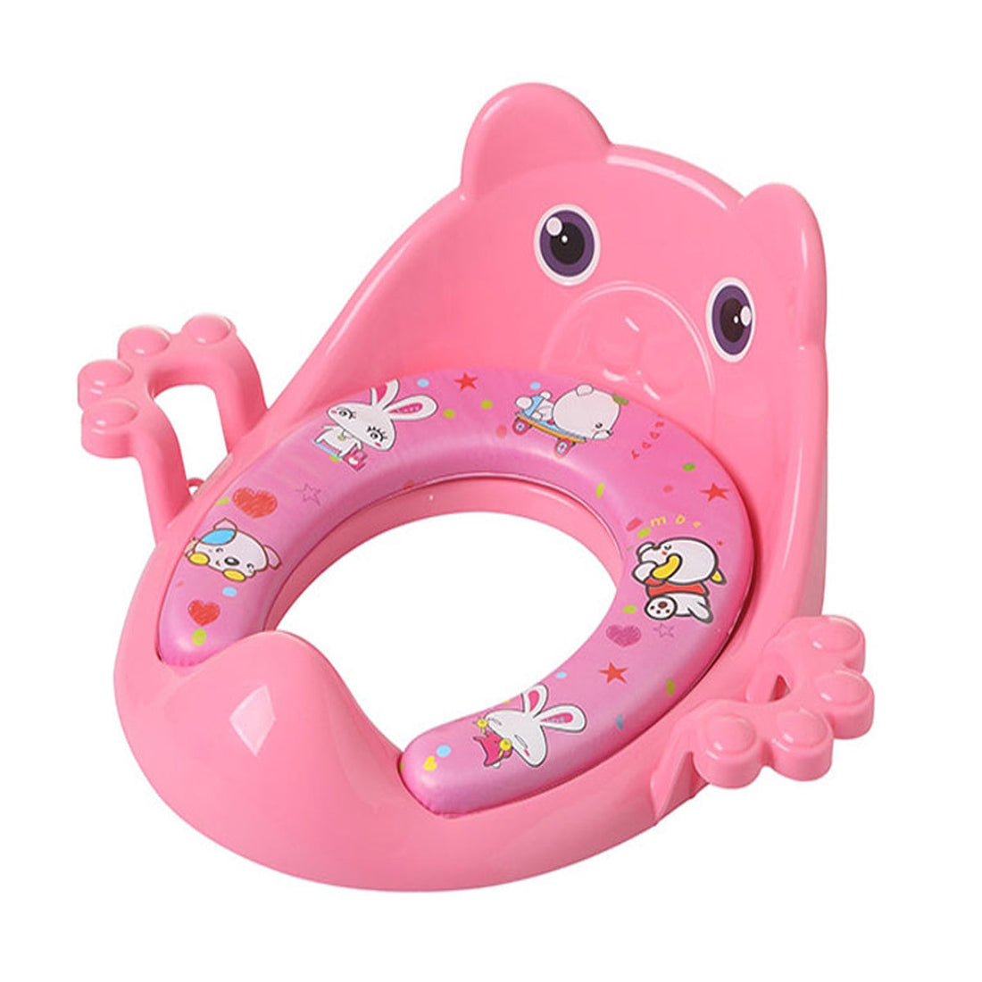 Soft Padded Potty Seat with Handle and Back Support