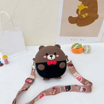 Silicone Teddy Bear Sling Bag