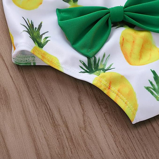 Pineapple Two Piece Swimsuit With Headband