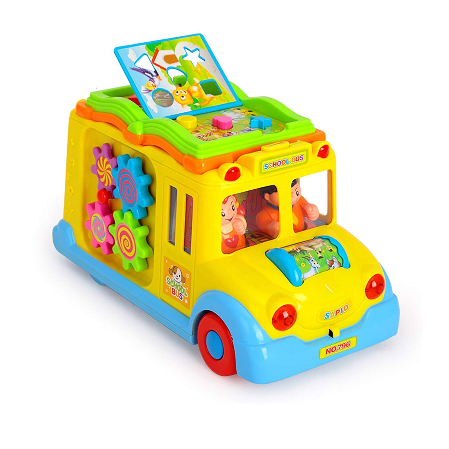 Toy Riding Bus Interactive School Bus Toy