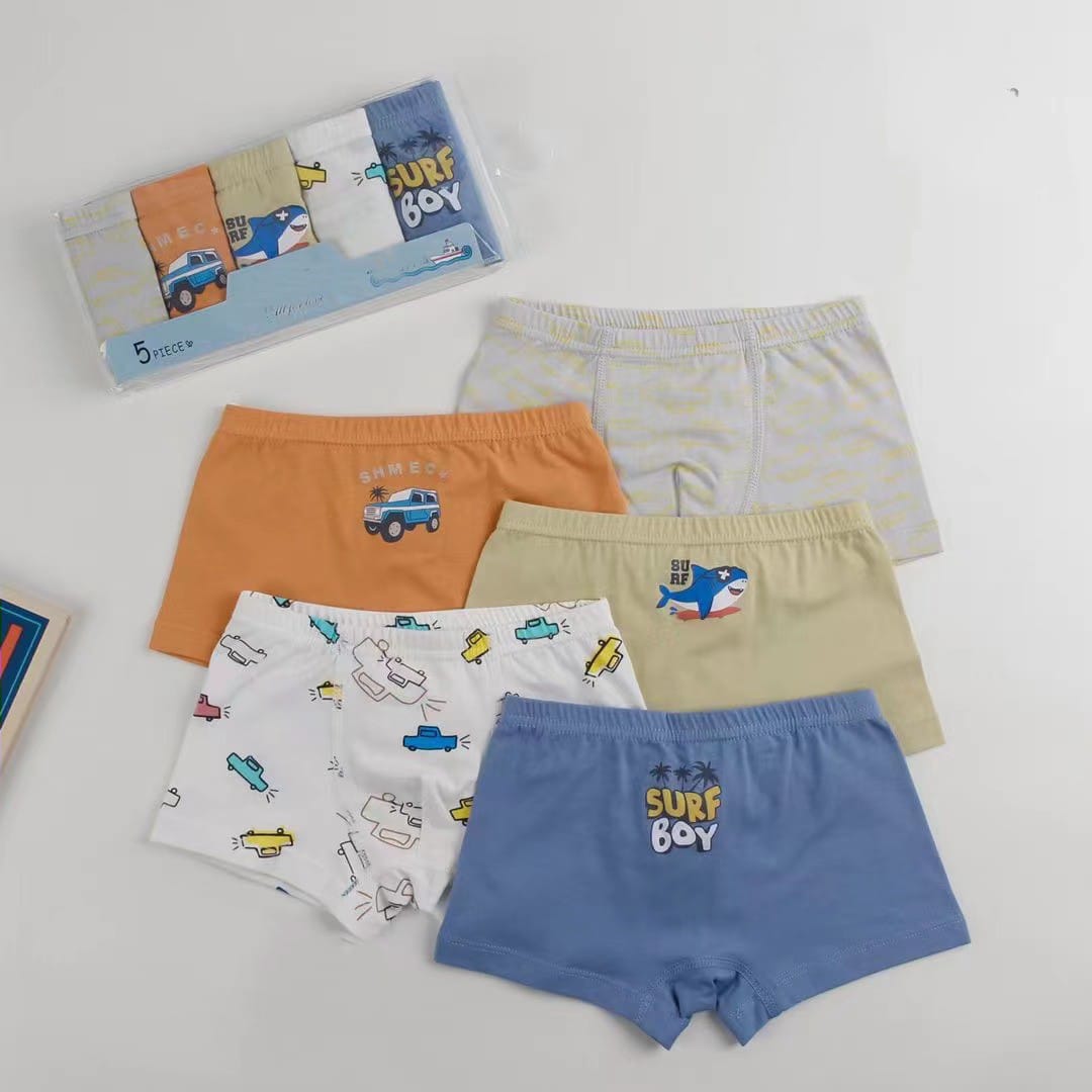 Boys Cotton Underwear (5Pc Pack)