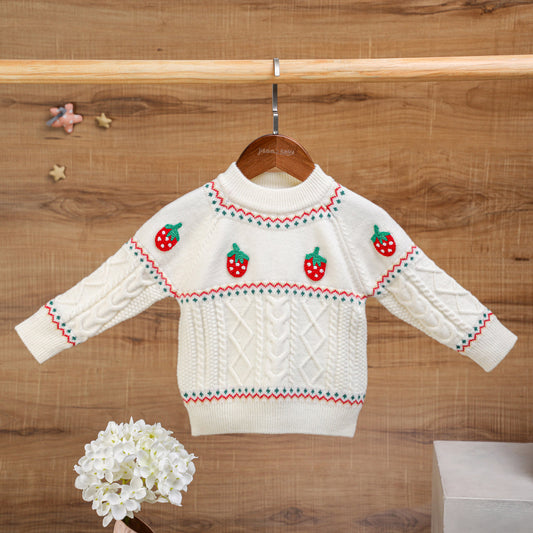 Strawberry Sweater for Girls